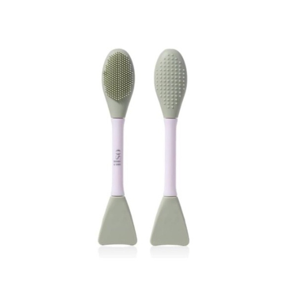 ILSO Dual Clean Brush - Compact Silicone Cleansing Tool